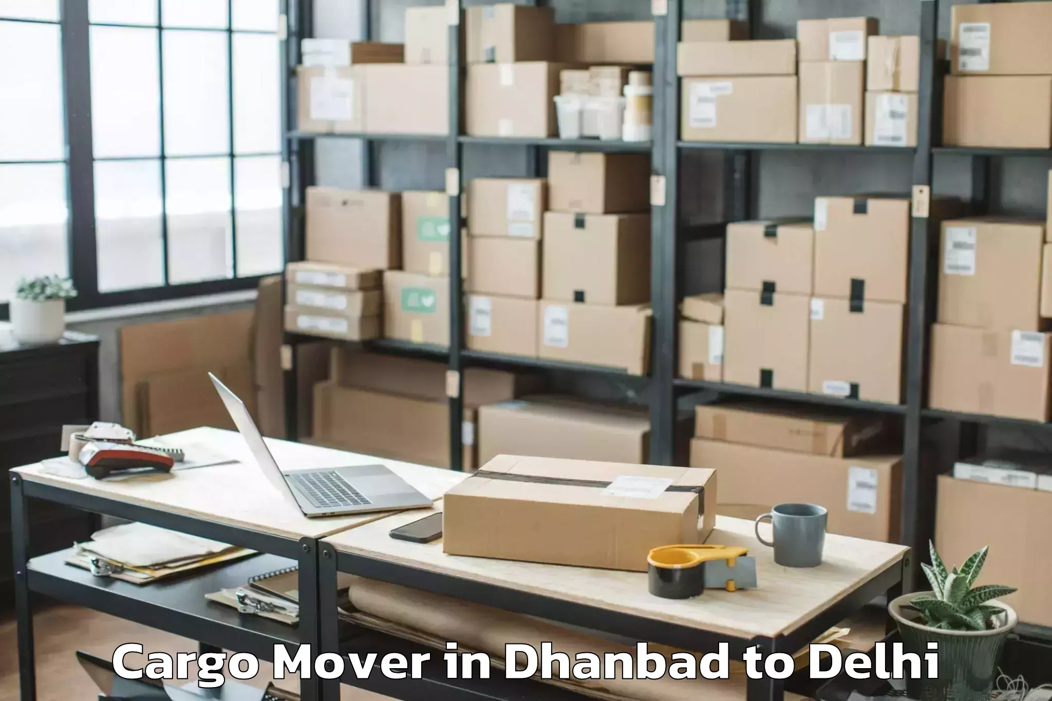 Top Dhanbad to Dlf Emporio Mall Cargo Mover Available